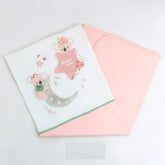 Moon Star Themed Baby Blanket Salmon - 001.9186