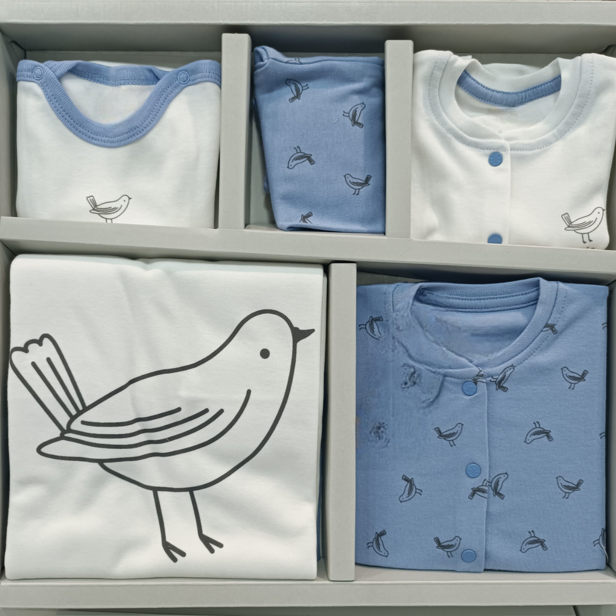 Bird Themed Hospital Outfit 10-Piece Set Newborn Baby Purple (0-3 Months) - A020.10328