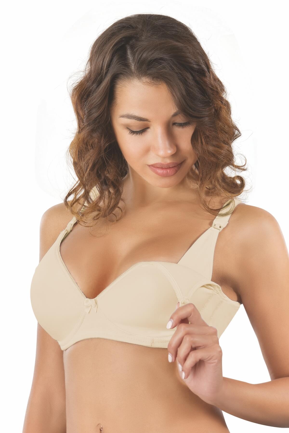 Underwired Padded Nursing Bra Skin - 166