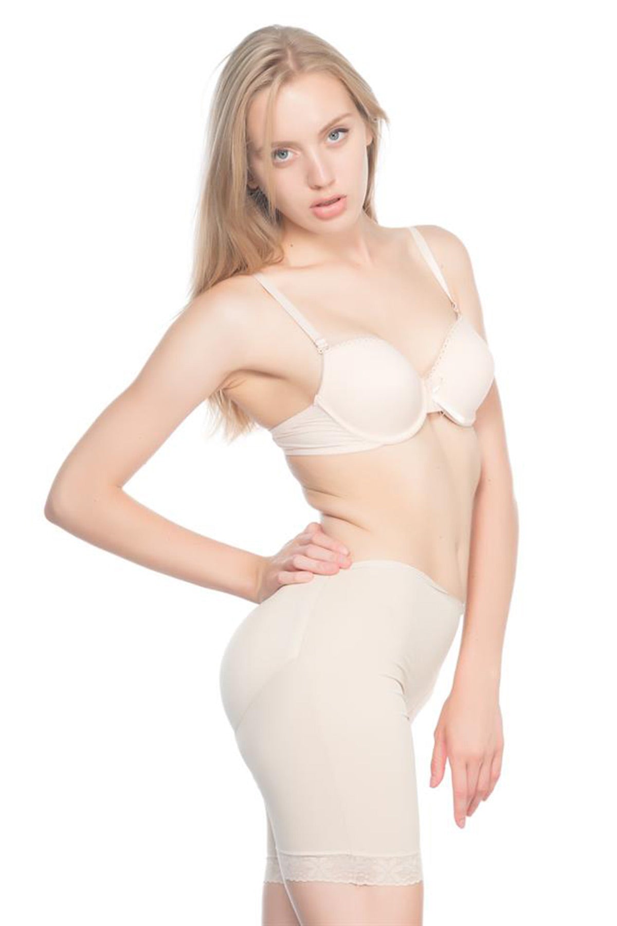 Lace Trim Pop-Up Boxer Postpartum Corset Skin - 2002