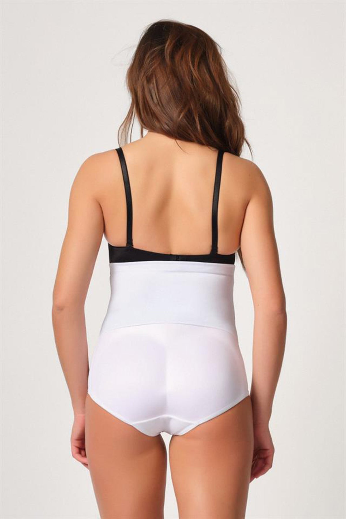 High-Waisted Pop-Up Brief Postpartum Corset White - 2005