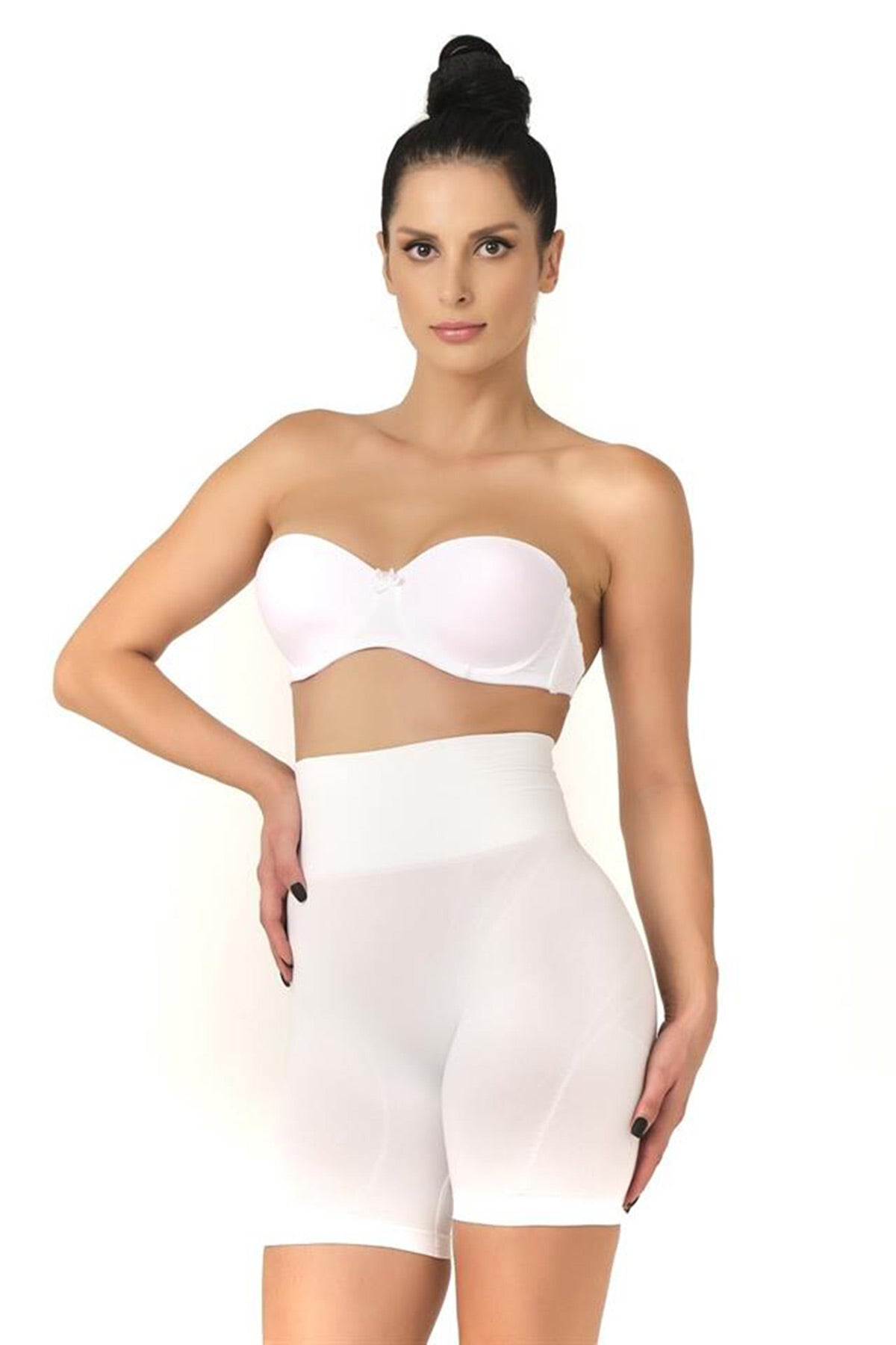 Low-Waisted Double Pants Postpartum Corset White - 2017