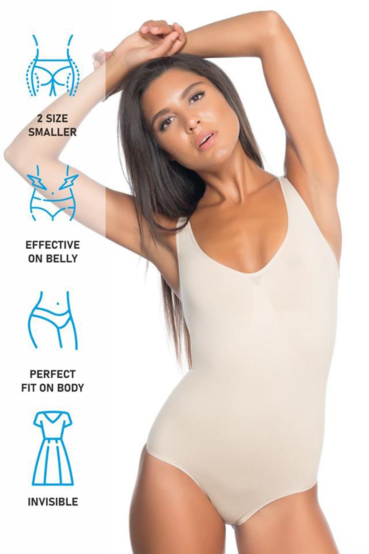Seamless Wide-Strap Full Slip Postpartum Corset Skin - 2018