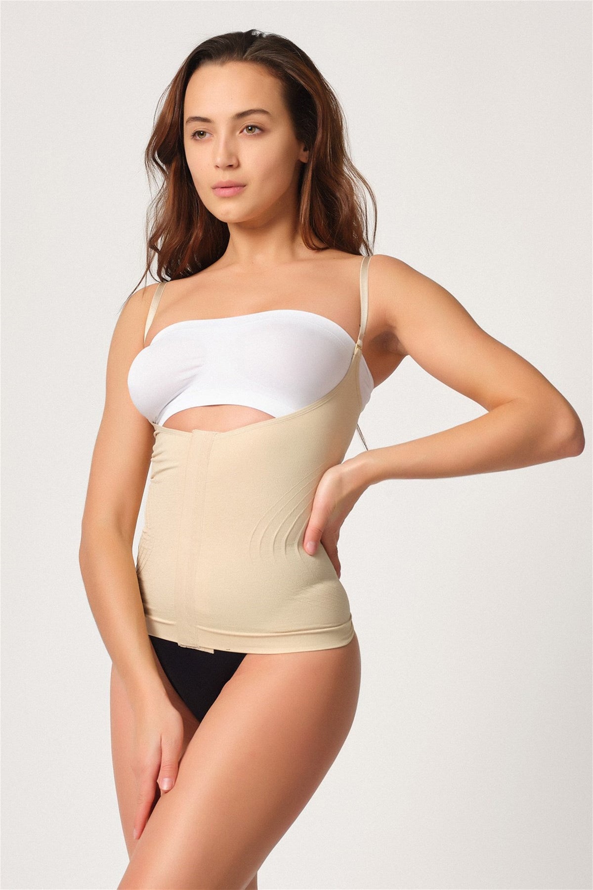 Hook-And-Eye Tank Top Postpartum Corset Skin - 2030
