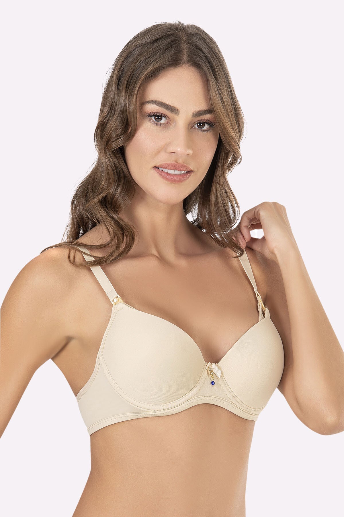 Covered Underwired Nursing Bra Skin - 3628