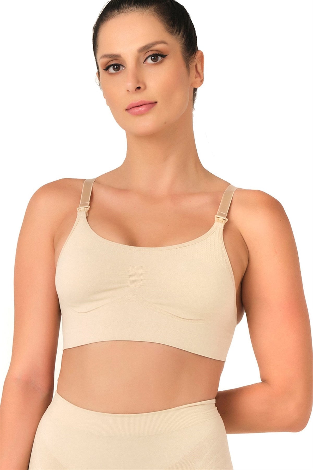 Seamless Front-Closure Nursing Bra Skin - 5320