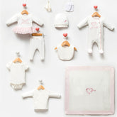 Princess Themed Hospital Outfit 10-Piece Set Newborn Baby Girl Ecru (0-6 Months) - C134.427406