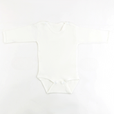 Long Sleeve Kids Bodysuit Ecru (1-3 Years) - S001.0001