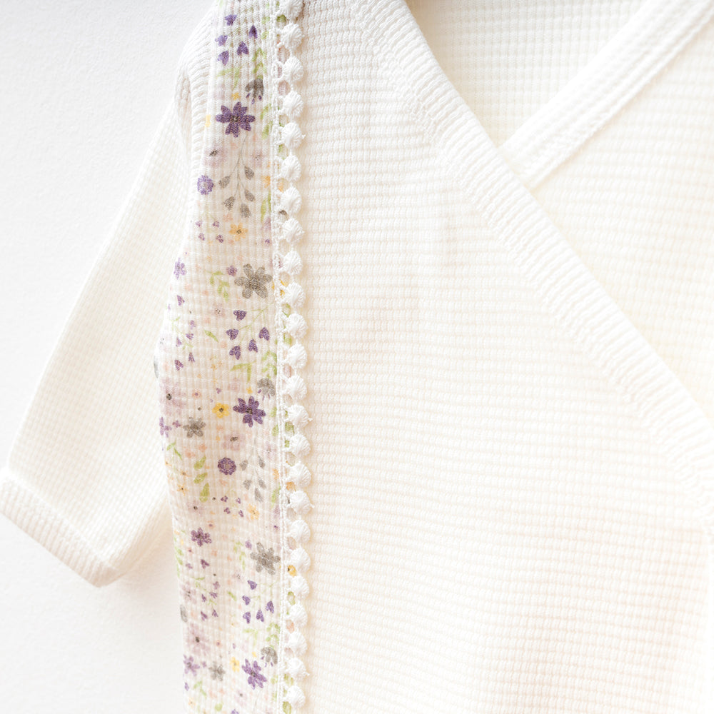 Flower Themed Waffle Hospital Outfit 10-Piece Set Newborn Baby Ecru (0-3 Months) - S001.2106.10