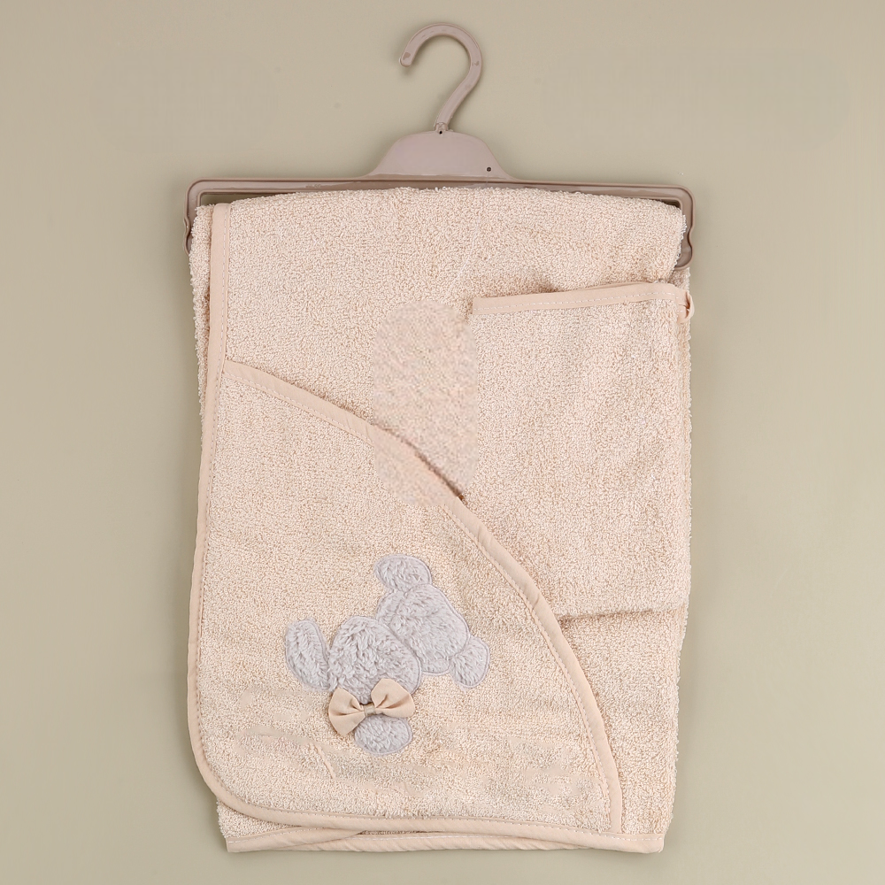 Ribbon Rabbit Themed Baby Towel Beige - SP001.158.12