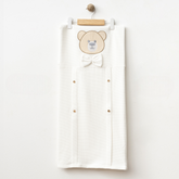 Bow Tie Teddy Bear Themed Baby Blanket Ecru - SP001.9189.10