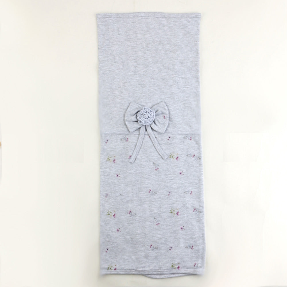 Flower Themed Baby Blanket Grey - 001.1114