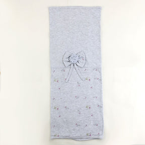 Flower Themed Baby Blanket Grey - 001.1114
