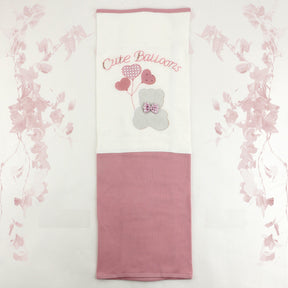 Cute Balloons Themed Baby Blanket Dried Rose - 001.1120