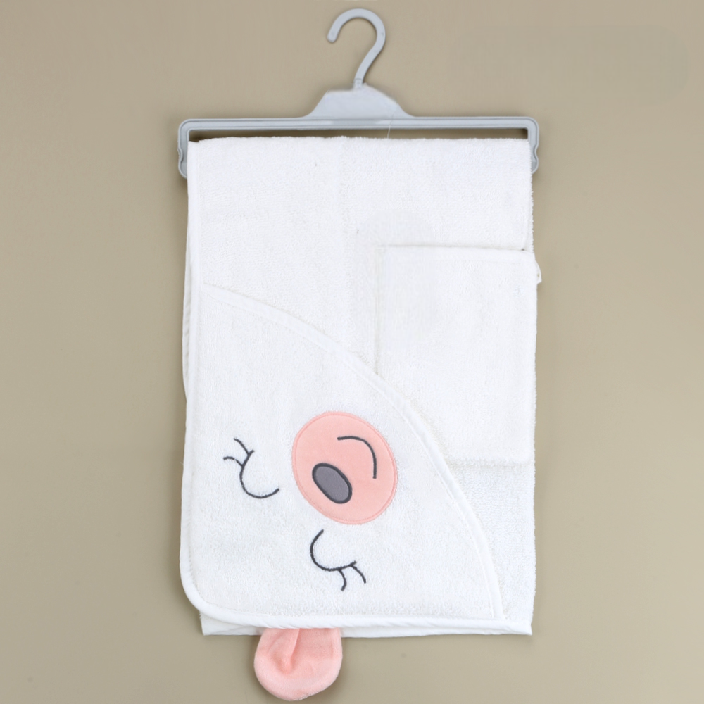 Sweety Bear Themed Baby Towel Salmon - SP001.140.8