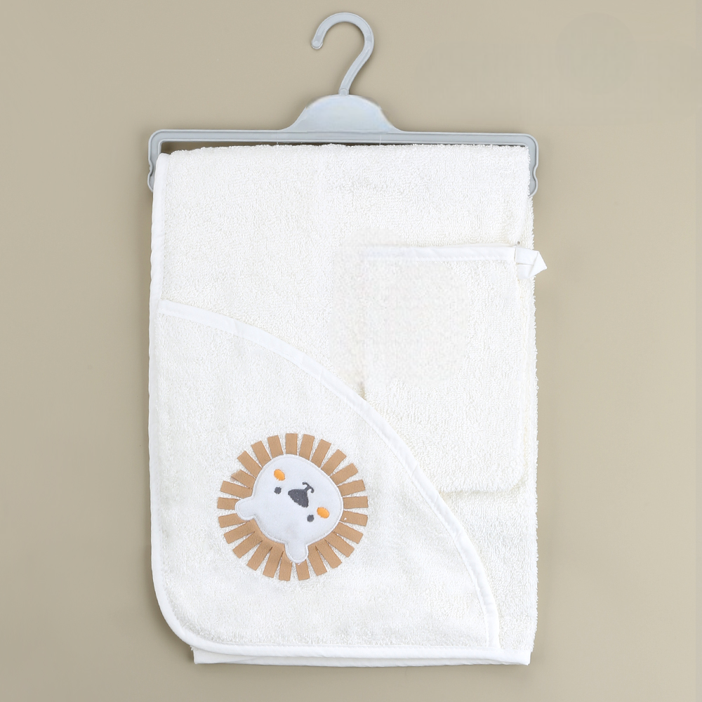Lion Themed Baby Towel Coffee - SP001.141.9