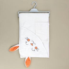 Rabbit Themed Baby Towel Orange - SP001.142.7