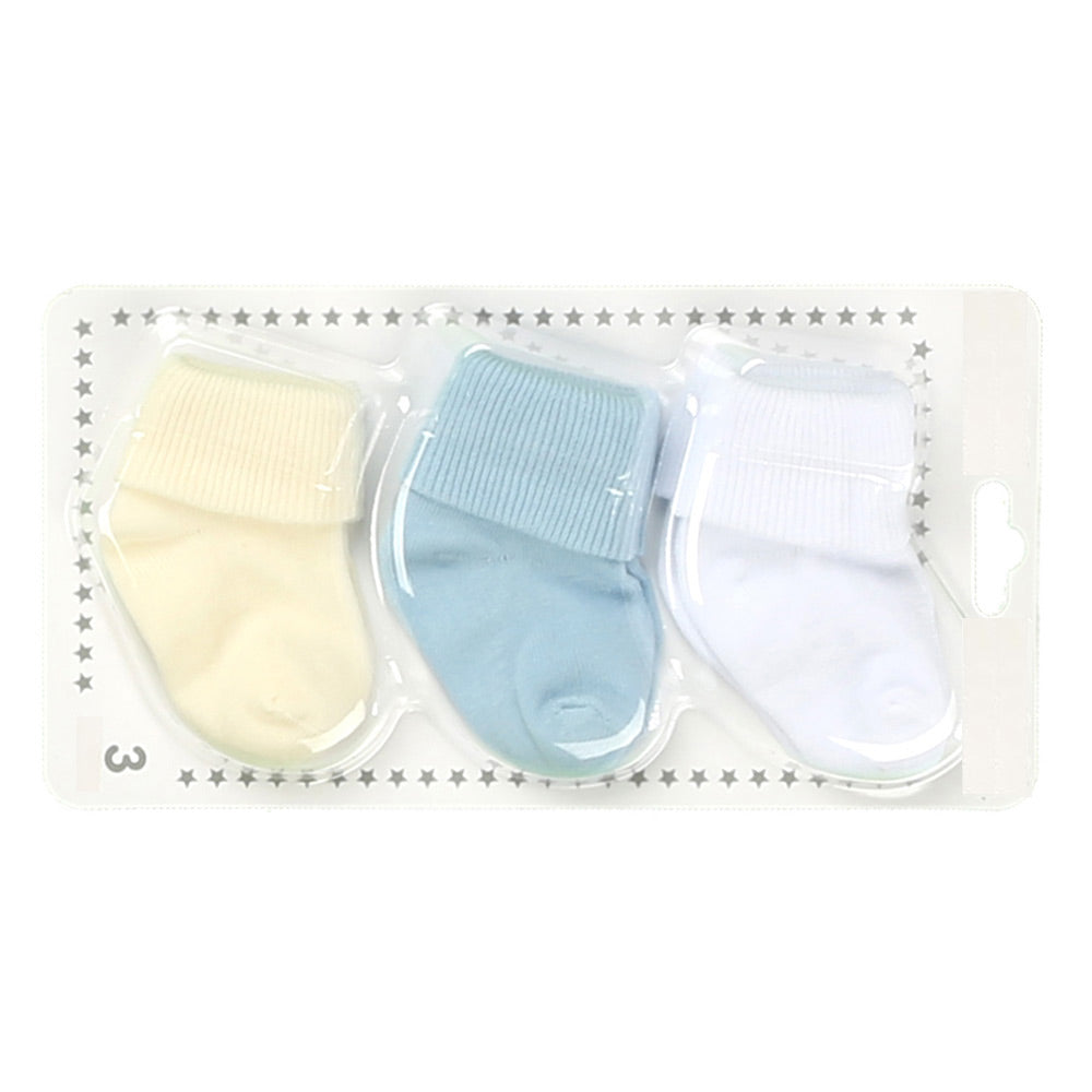 3-Pack Stripe Baby Boy Socks (0-6 Months) - 001.6100