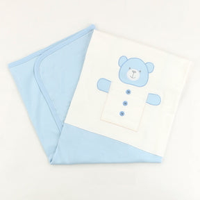 Bear Themed Baby Blanket Blue - 001.9182