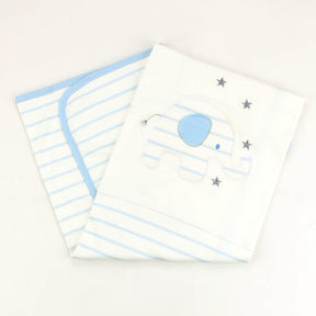 Elephant Themed Baby Blanket Blue - 001.9185