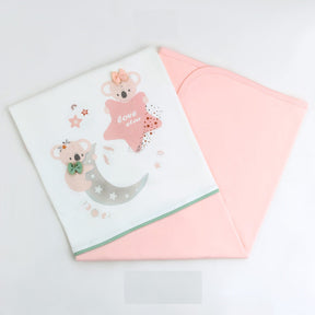 Moon Star Themed Baby Blanket Salmon - 001.9186