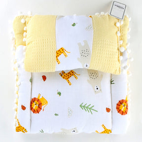Muslin Fabric Baby Diaper Changing Cushion Yellow - S001.9214