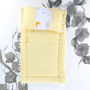 Muslin Fabric Baby Diaper Changing Cushion Yellow - S001.9214