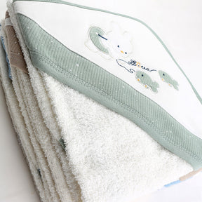 Fish Themed Baby Boy Towel Green - 001.9879