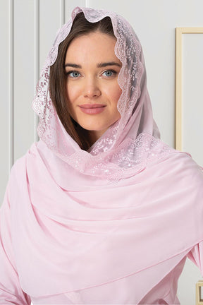Pink Chiffon Scarf - 0030