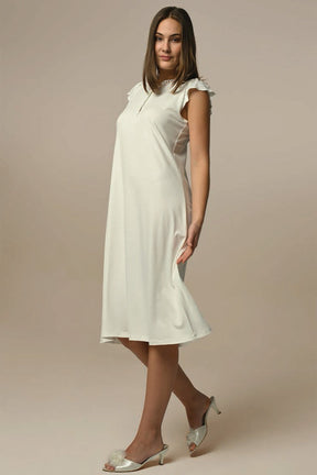 Motif Maternity-Nursing Nightgown & Robe Set - 24505