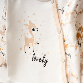Lovely Themed Hospital Outfit 10-Piece Set Newborn Baby Beige (0-6 Months) - A020.10333