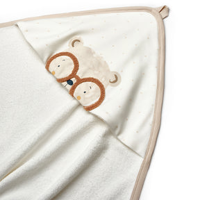 Glasses Themed Dual Baby Towels Ecru - B040.8133
