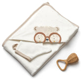 Glasses Themed Dual Baby Towels Ecru - B040.8133
