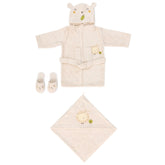 Lamb Themed Baby Bathrobe Set Beige (0-24 Months) - 047.30039.20
