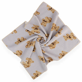 Bear Themed Welsoft Baby Blanket Blue - 047.95076.01