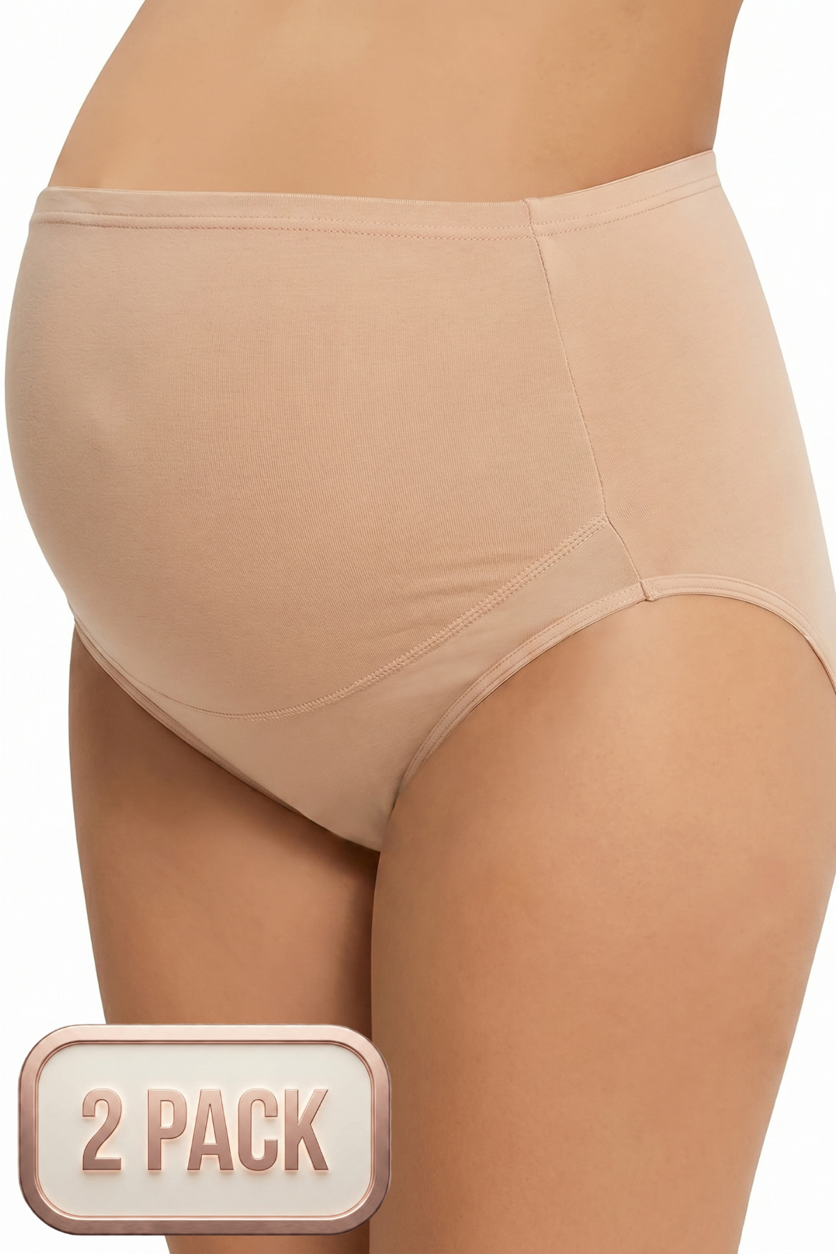 2-Pack Cotton Maternity Panties Skin - 1003