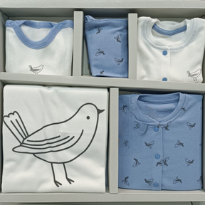 Bird Themed Hospital Outfit 10-Piece Set Newborn Baby Purple (0-6 Months) - A020.10328