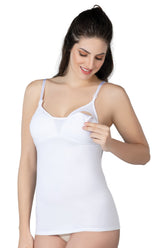 Covered With Modal Cotton Nursing Tank Top White - 1413
