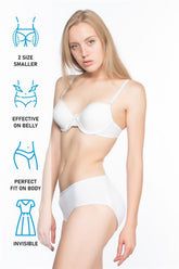 Slip Pop-Up Postpartum Corset White - 2001