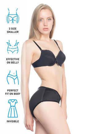Slip Pop-Up Postpartum Corset Black - 2001