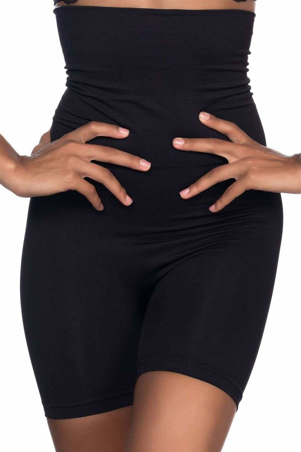 Seamless High Waist Double Boxer Postpartum Corset Black - 2014