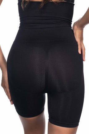 Seamless High Waist Double Boxer Postpartum Corset Black - 2014