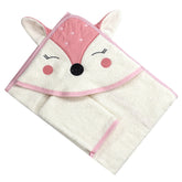 Gazelle Themed Dual Woven Baby Towel White - 236.1119