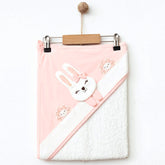 Bunny Themed Baby Girl Towel Salmon - 239.1416
