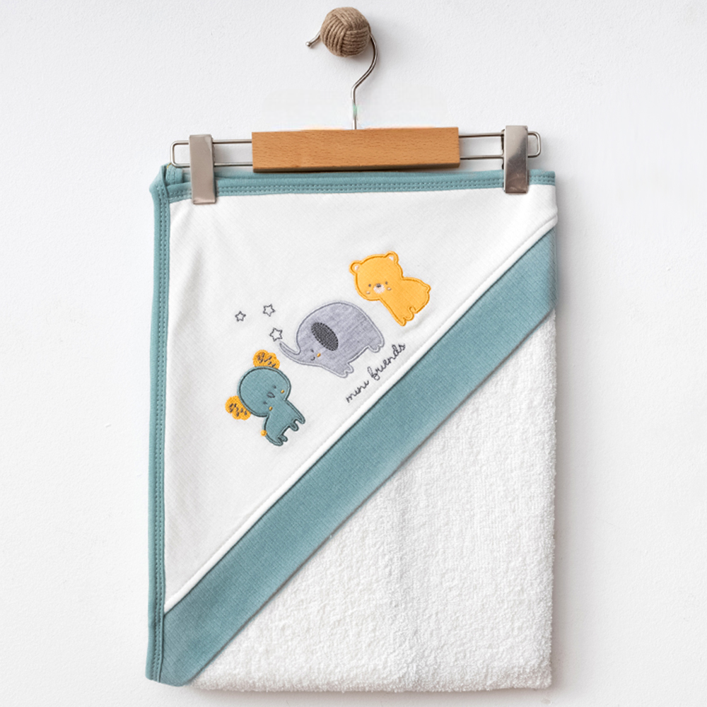 Mini Friends Themed Baby Towel Green - E239.1428