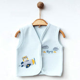 3-Pack Plane Quilted Baby Boy Vests Blue (0-3)(3-6)(6-9) Months - 239.44112