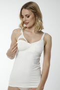 Clip & Feed Camisole Nursing Tank Top Ecru - 2400