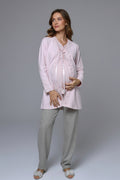 Lacy Edge 3-Piece Maternity-Nursing Pajama & Robe Set - 24374