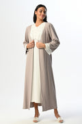 Lacy Edges Maternity Feeding-Friendly Nightgown & Robe Set - N24525