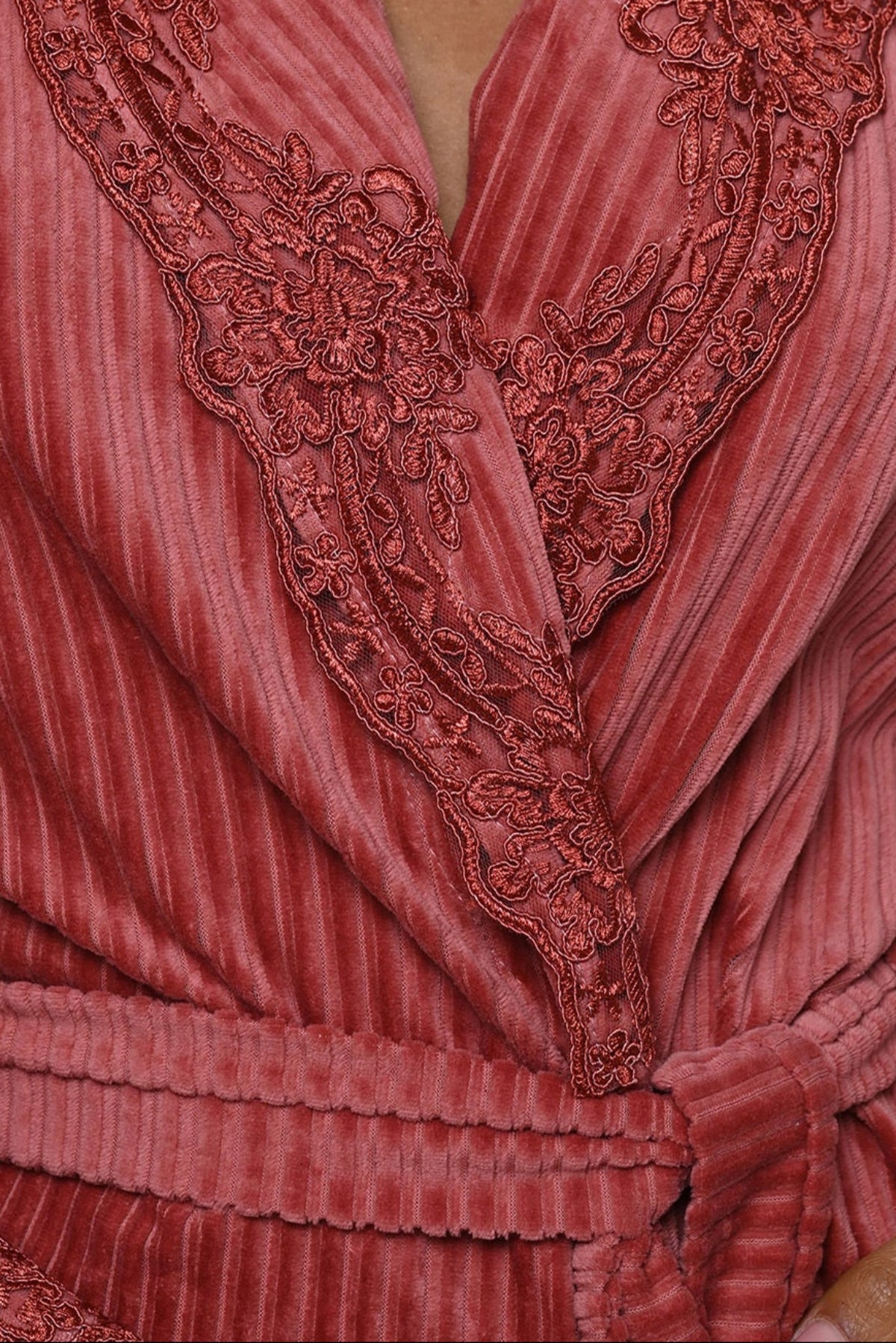 Lacy Edges Maternity Robe Tile - 24602